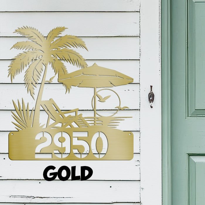 Beach House Address - Beach Coast Designs