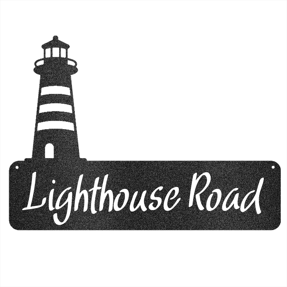 Lighthouse Address Sign - Beach Coast Designs