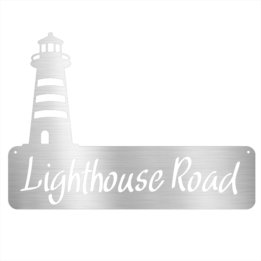 Lighthouse Address Sign - Beach Coast Designs