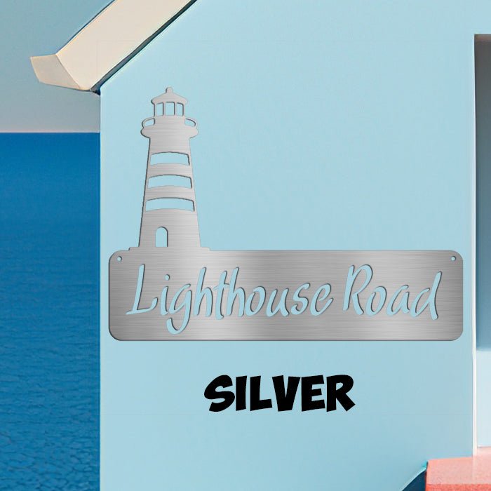 Lighthouse Address Sign - Beach Coast Designs