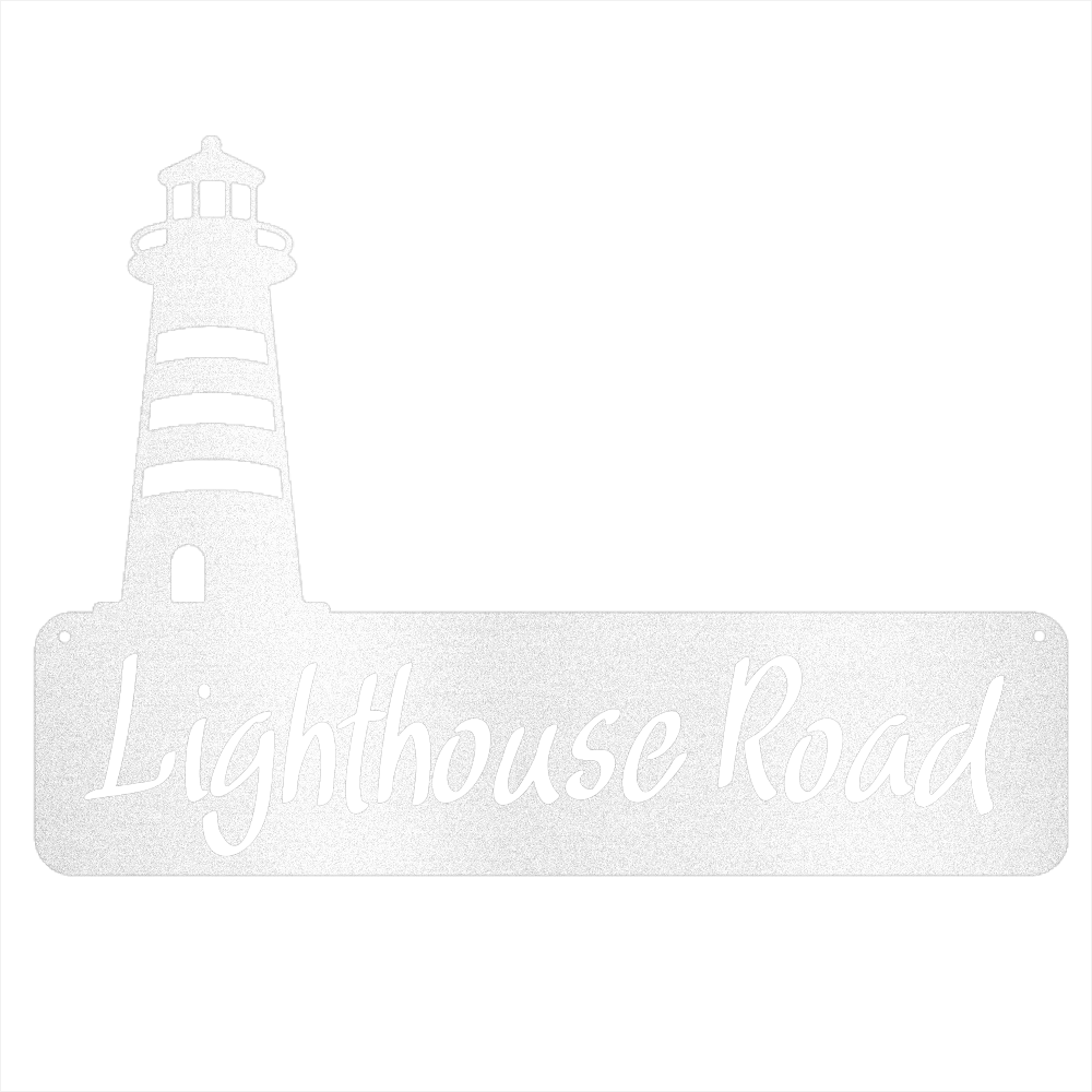 Lighthouse Address Sign - Beach Coast Designs