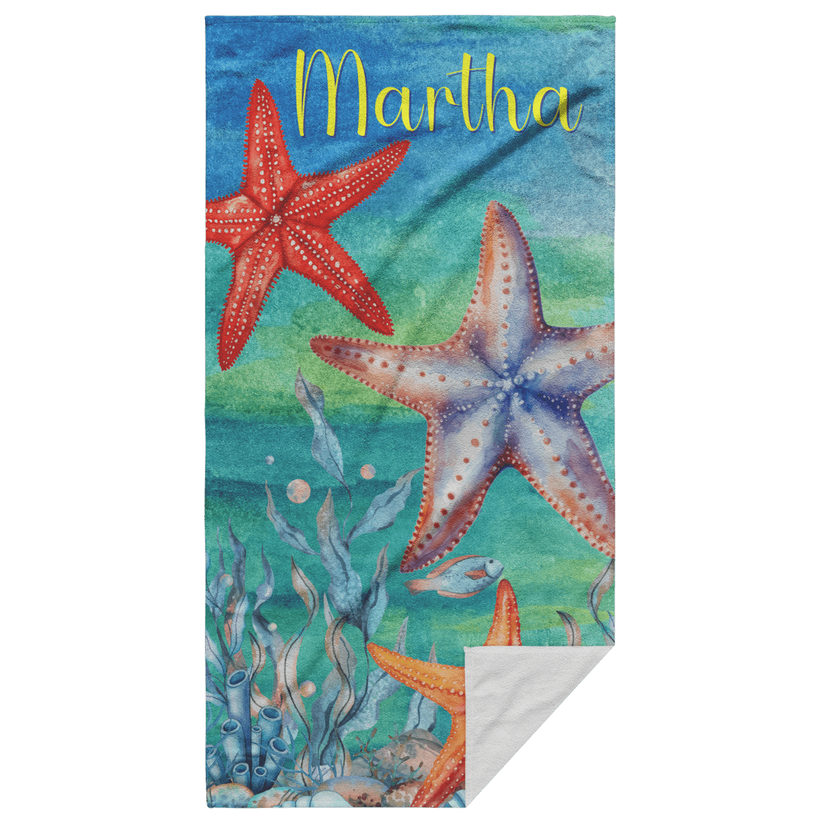 Starfish Ocean Beach Towel - Beach Coast Designs