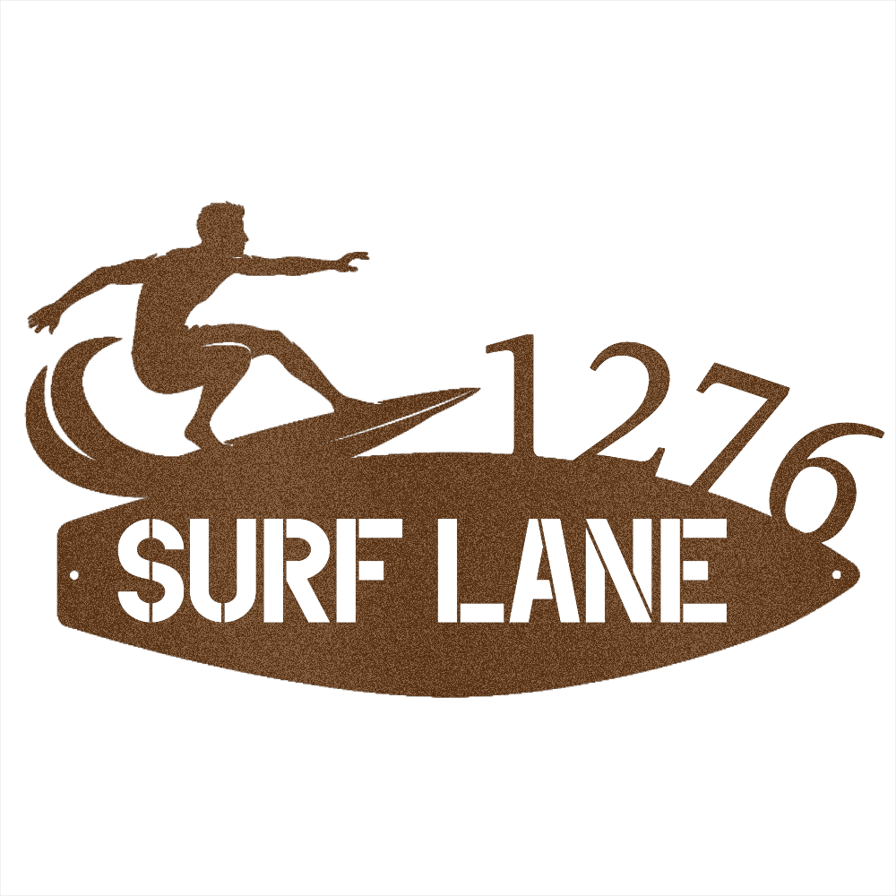 Surfboard Address - Beach Coast Designs
