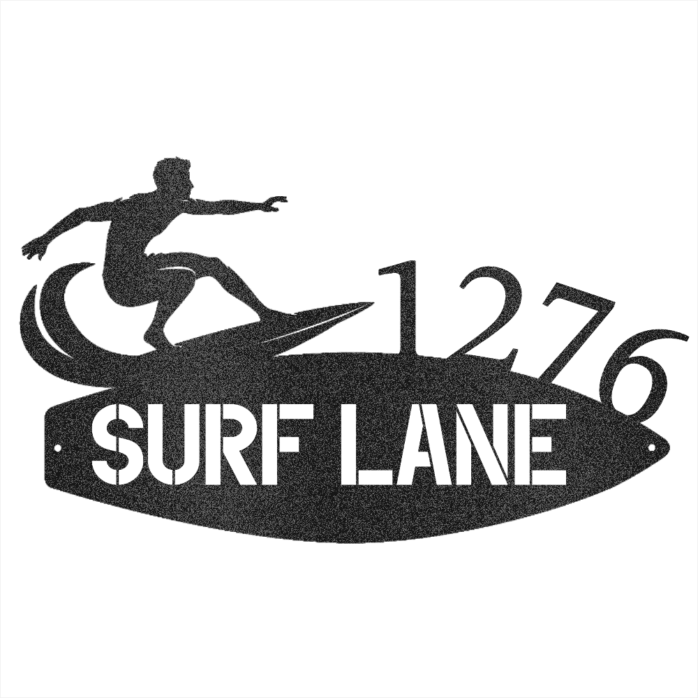 Surfboard Address - Beach Coast Designs