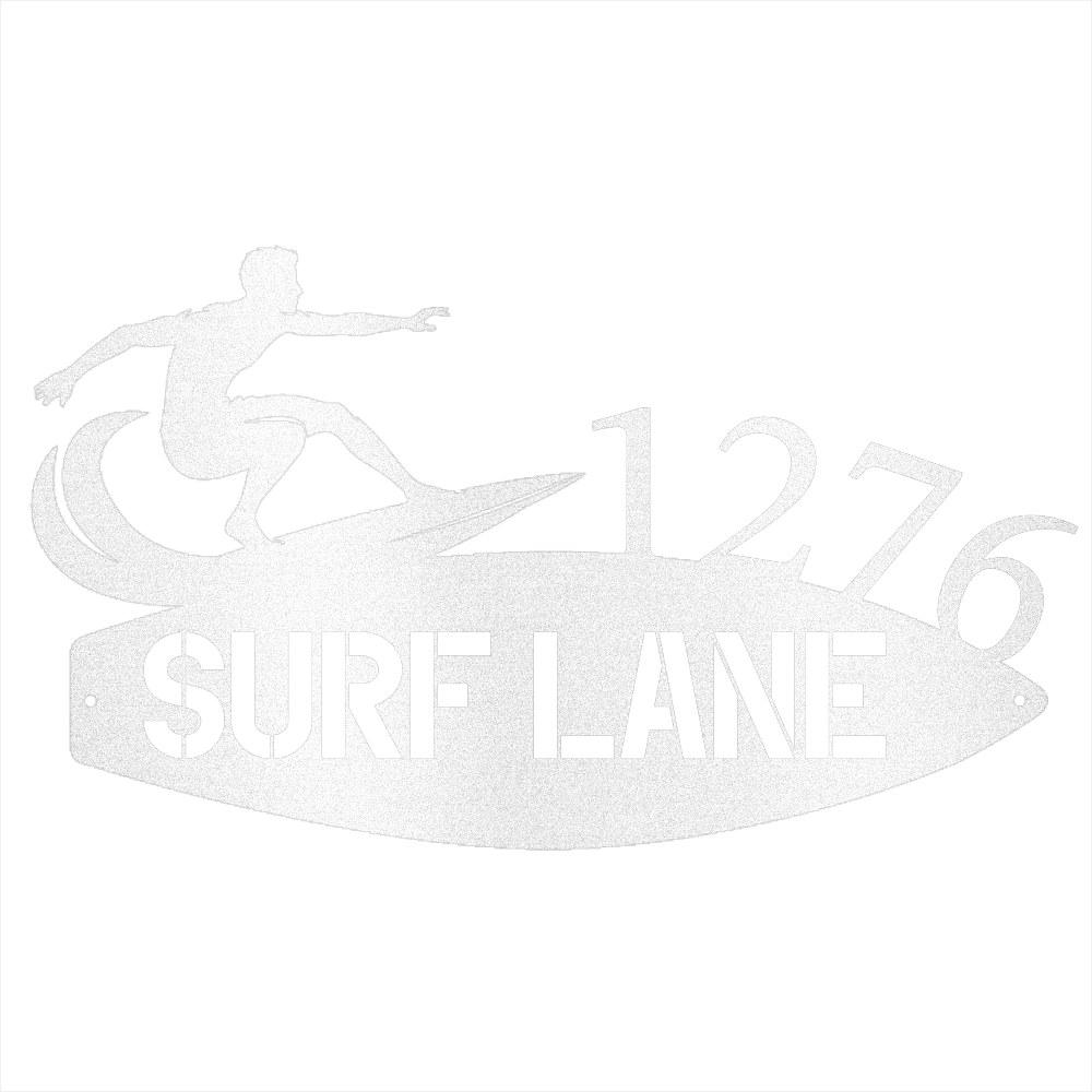 Surfboard Address - Beach Coast Designs
