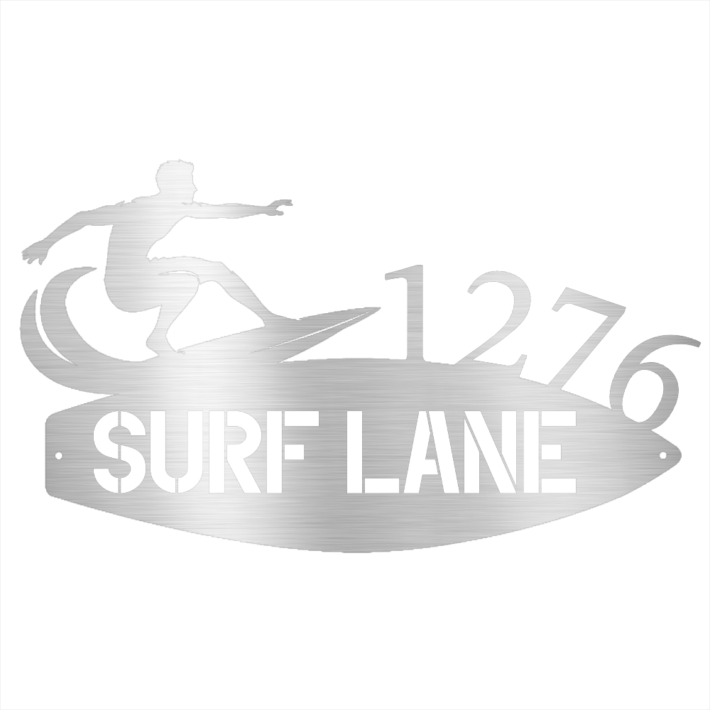 Surfboard Address - Beach Coast Designs