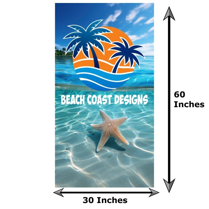 Watercolor Fish Towel - Beach Coast Designs