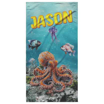 Octopus Beach Towel - Beach Coast Designs