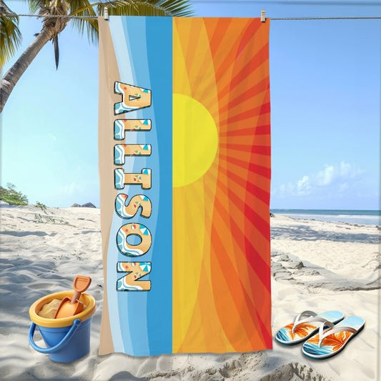 Sunrise Beach Towel - Beach Coast Designs