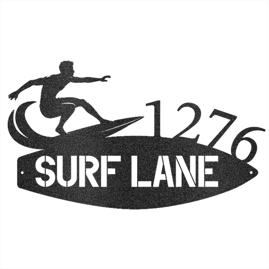 Surfboard Address - Beach Coast Designs