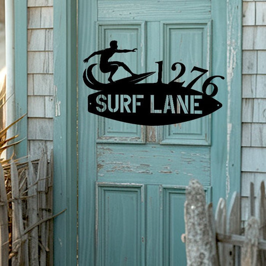 Surfboard Address - Beach Coast Designs
