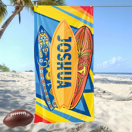 Surfboard Beach Towel - Beach Coast Designs